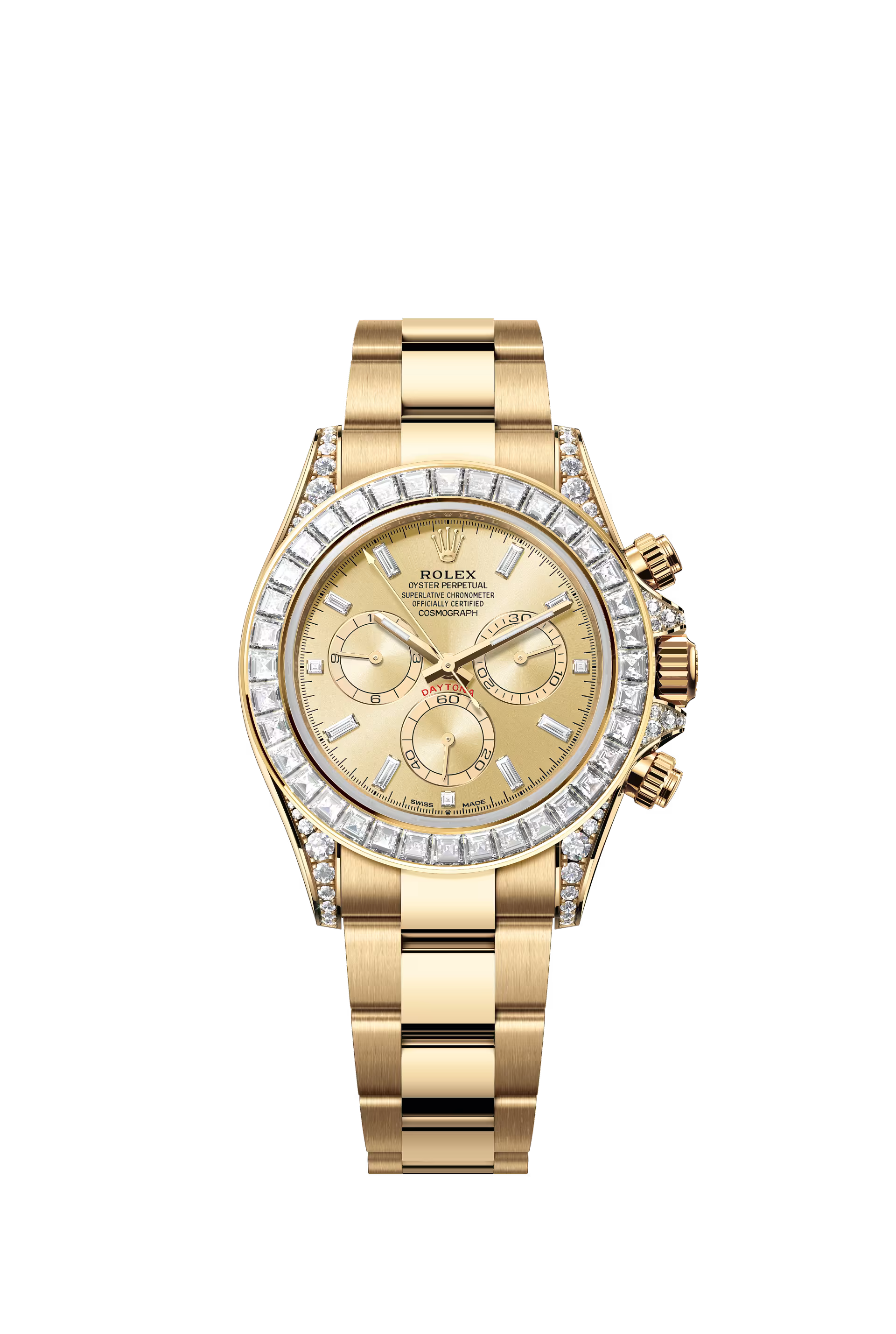 Rolex Cosmograph Daytona 40 mm, Oyster, yellow gold si diamante Ref. 126598TBR