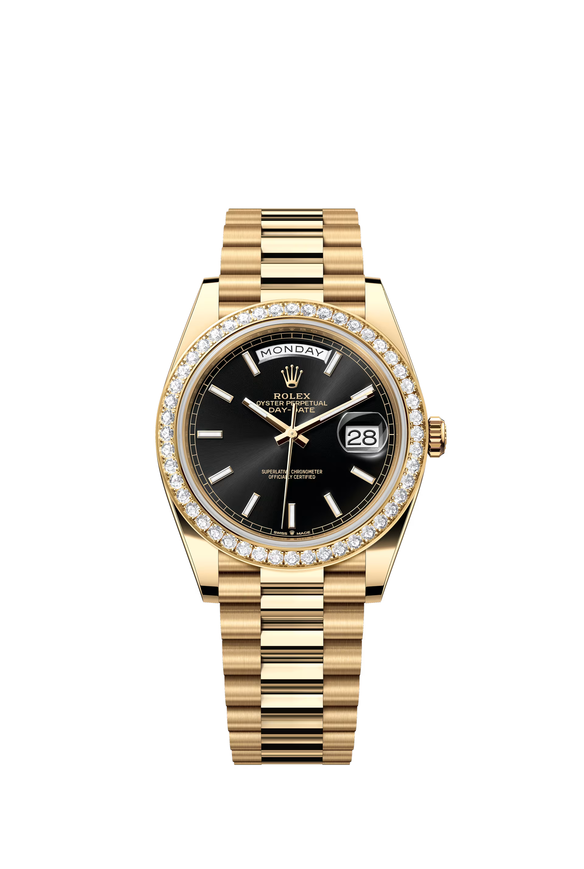 Rolex Day-Date 40mm Oyster, yellow gold si diamante Ref. 228348RBR